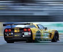 Joule-Beleuchtungssystem in einer Corvette von Pratt & Miller beim Rennen in Le Mans. Foto: Auto-Reporter/Osram